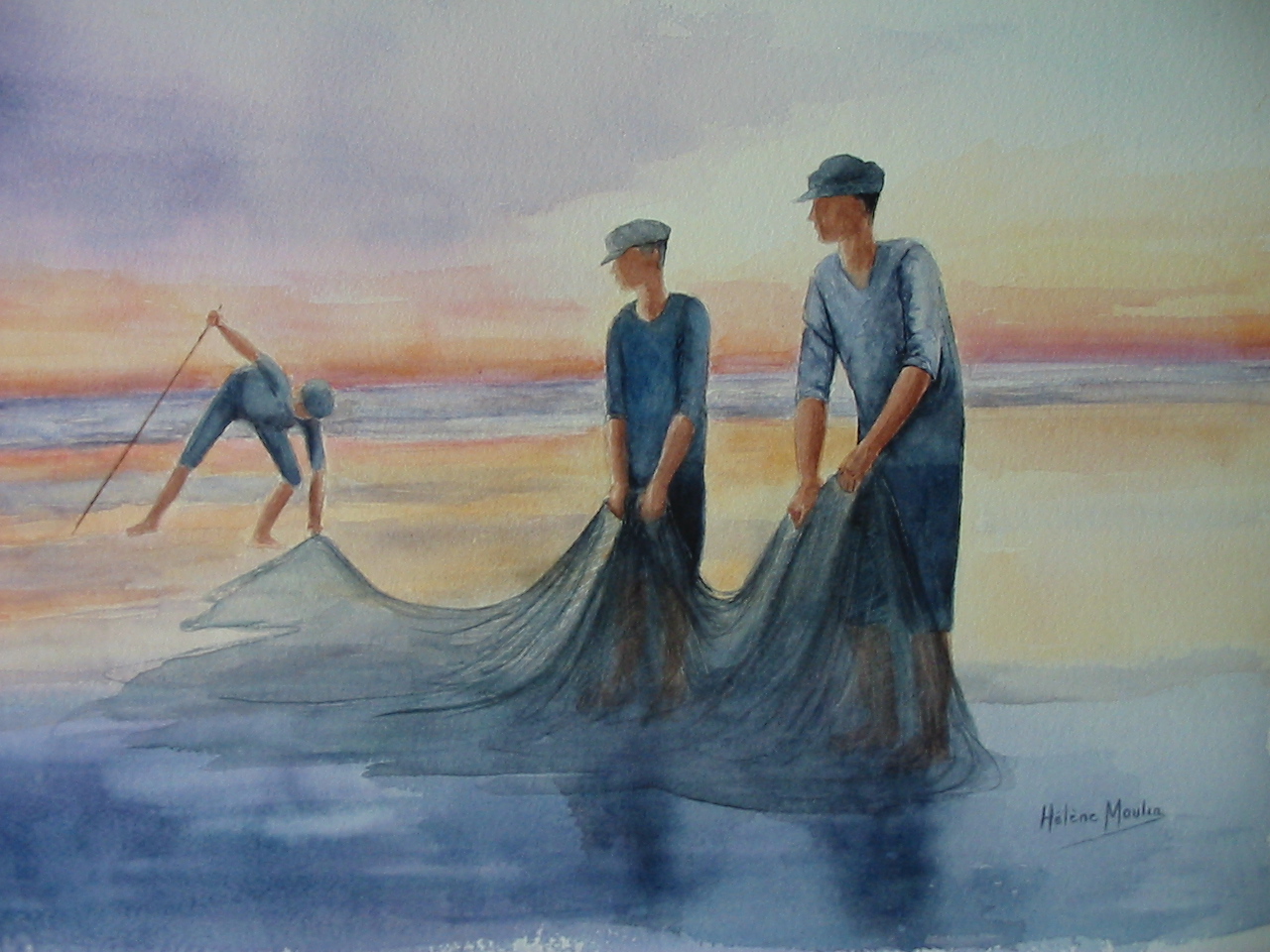 pêcheurs aux filets